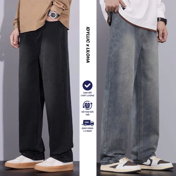 Lưu ý: Khi mặc jean ống suông, bạn nên để chiều cao của eo ở mức trung bình, tránh kéo quần quá lên trên hay quá xuống dưới để duy trì tỉ lệ thẩm mỹ. (Ảnh 5)