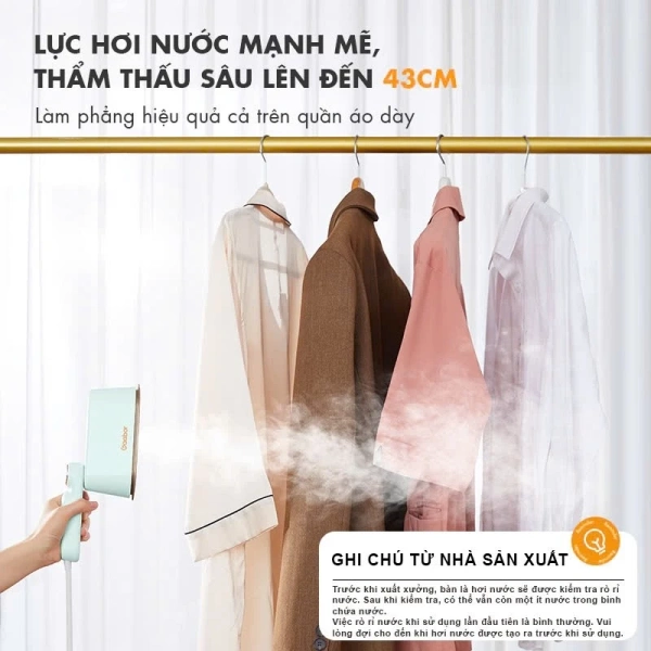 Những chiếc bàn ủi cầm tay hiện đại thường được trang bị công suất từ 900 W đến 1 500 W, tạo ra luồng hơi nước mạnh mẽ nhưng không đòi hỏi thời gian đợi lâu để nhiệt độ ổn định. (Ảnh 2) Những chiếc bàn ủi cầm tay hiện đại thường được trang bị công suất từ 900 W đến 1 500 W, tạo ra luồng hơi nước mạnh mẽ nhưng không đòi hỏi thời gian đợi lâu để nhiệt độ ổn định. (Ảnh 2)