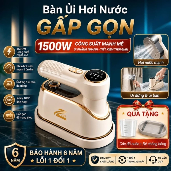 Bàn ủi hơi nước mini công suất 1000W hứa hẹn nhanh gọn, nhưng vải dày vẫn khiến người dùng phải suy nghĩ lại - Ảnh 1 Bàn ủi hơi nước mini công suất 1000W hứa hẹn nhanh gọn, nhưng vải dày vẫn khiến người dùng phải suy nghĩ lại - Ảnh 1