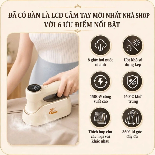 Với mức giá khoảng 300 000 ‑ 400 000 VND (sau giảm giá), bàn ủi mini mang lại chi phí hợp lý cho người dùng có nhu cầu thỉnh thoảng ủi nhanh. (Ảnh 3) Với mức giá khoảng 300 000 ‑ 400 000 VND (sau giảm giá), bàn ủi mini mang lại chi phí hợp lý cho người dùng có nhu cầu thỉnh thoảng ủi nhanh. (Ảnh 3)