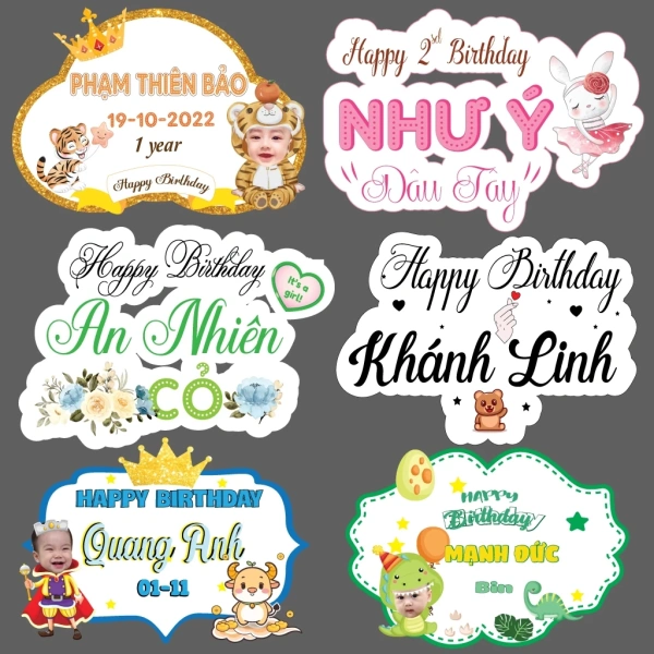 Không có gì làm bé cảm thấy đặc biệt hơn một banner có tên của mình và hình ảnh yêu thích. (Ảnh 3)