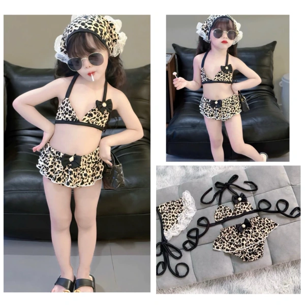 Bảo vệ da bé khi mặc bikini dây nơ màu đen kèm khăn: chi tiết nhỏ mà phụ huynh thường bỏ qua - Ảnh 1 Bảo vệ da bé khi mặc bikini dây nơ màu đen kèm khăn: chi tiết nhỏ mà phụ huynh thường bỏ qua - Ảnh 1