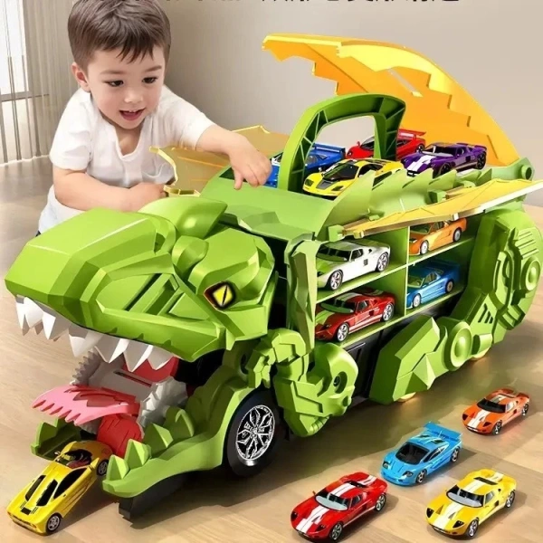 Bất ngờ khi bé dùng đồ chơi khủng long nuốt ô tô: trò chơi vừa đơn giản vừa mở rộng thế giới sáng tạo - Ảnh 1 Bất ngờ khi bé dùng đồ chơi khủng long nuốt ô tô: trò chơi vừa đơn giản vừa mở rộng thế giới sáng tạo - Ảnh 1