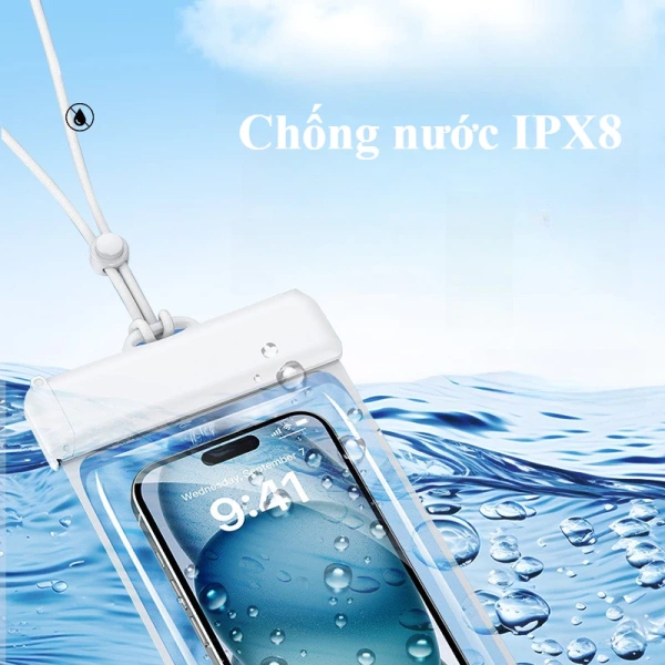 Điểm mới lạ khiến chiếc túi chống nước đa năng IPX8 này trở thành chủ đề “bất ngờ” là khả năng cảm ứng mượt mà ngay trong túi, cho phép người dùng mở khóa thiết bị bằng Face ID hay vân tay mà không cần rút ra ngoài. (Ảnh 4) Điểm mới lạ khiến chiếc túi chống nước đa năng IPX8 này trở thành chủ đề “bất ngờ” là khả năng cảm ứng mượt mà ngay trong túi, cho phép người dùng mở khóa thiết bị bằng Face ID hay vân tay mà không cần rút ra ngoài. (Ảnh 4)