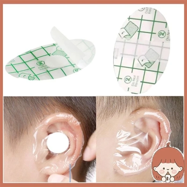 Bất ngờ khi tắm con: miếng dán bảo vệ tai cho trẻ sơ sinh không chỉ ngăn nước mà còn giảm kích ứng da tai. - Ảnh 1