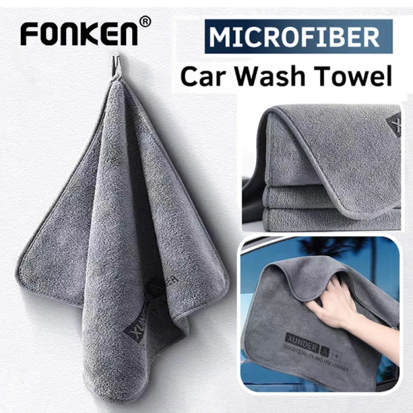 Bề mặt xe sáng bóng không vệt sau khi chuyển sang khăn microfiber thấm nhanh cho ô tô - Ảnh 1