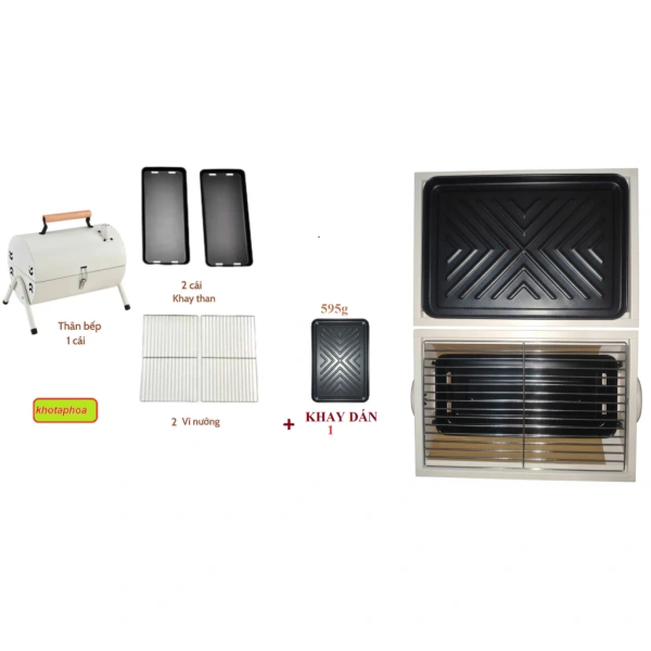 Một sản phẩm đáp ứng hầu hết tiêu chí trên là Bếp nướng than hoa BBQ 2 mặt có thể gấp gọn. (Ảnh 4) Một sản phẩm đáp ứng hầu hết tiêu chí trên là Bếp nướng than hoa BBQ 2 mặt có thể gấp gọn. (Ảnh 4)