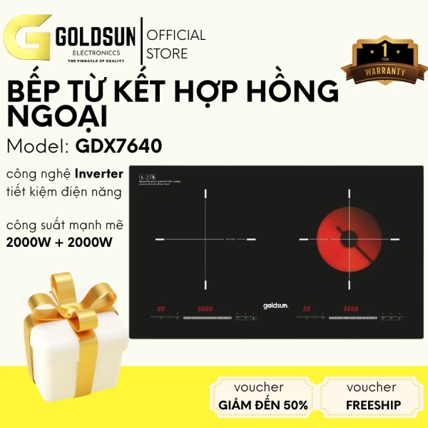 Hầu hết bếp từ đôi hiện nay, bao gồm mẫu Goldsun GDI7402, được thiết kế với công suất tổng 3500 W, chia thành bếp trái 2000 W và bếp phải 1500 W. (Ảnh 2) Hầu hết bếp từ đôi hiện nay, bao gồm mẫu Goldsun GDI7402, được thiết kế với công suất tổng 3500 W, chia thành bếp trái 2000 W và bếp phải 1500 W. (Ảnh 2)