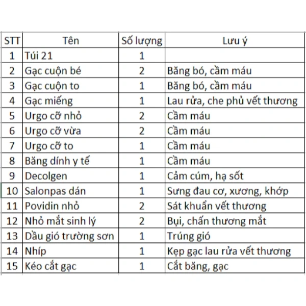 Để quyết định lựa chọn bộ sơ cứu nào phù hợp, việc so sánh các tiêu chí sau sẽ giúp bạn có cái nhìn rõ ràng hơn. (Ảnh 3)
