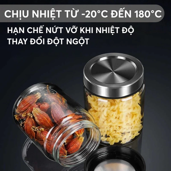 Trong thị trường hiện nay, Hũ Thủy Tinh Borosilicate Nắp Inox 304 PHALEDO (mã PL-0377) đã được nhiều người dùng đánh giá cao nhờ sự kết hợp giữa chất liệu borosilicate chịu nhiệt và nắp inox 304 chống gỉ. (Ảnh 5) Trong thị trường hiện nay, Hũ Thủy Tinh Borosilicate Nắp Inox 304 PHALEDO (mã PL-0377) đã được nhiều người dùng đánh giá cao nhờ sự kết hợp giữa chất liệu borosilicate chịu nhiệt và nắp inox 304 chống gỉ. (Ảnh 5)