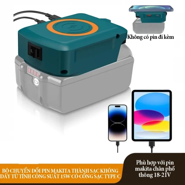 Biến pin thành sạc dự phòng không dây 15W: Khi cổng Type‑C nhỏ gỡ rắc rối chưa ngờ - Ảnh 1 Biến pin thành sạc dự phòng không dây 15W: Khi cổng Type‑C nhỏ gỡ rắc rối chưa ngờ - Ảnh 1