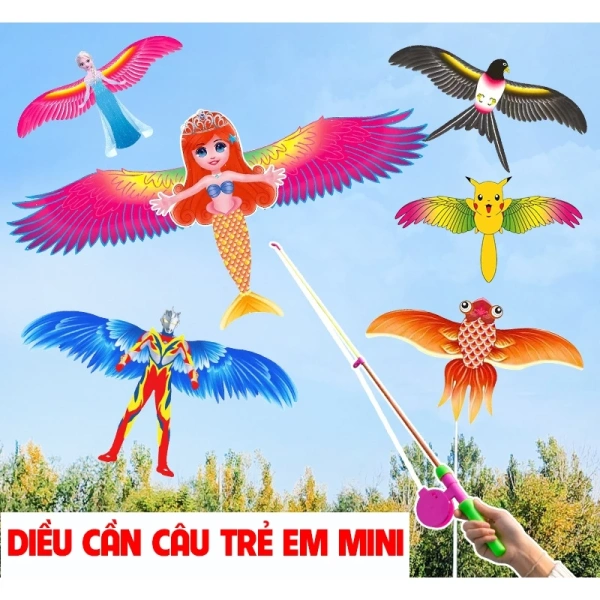 Bộ diều cần câu cho bé: Khi mong muốn tự do bay lên lại bị rối dây sau chỉ vài buổi chơi - Ảnh 1