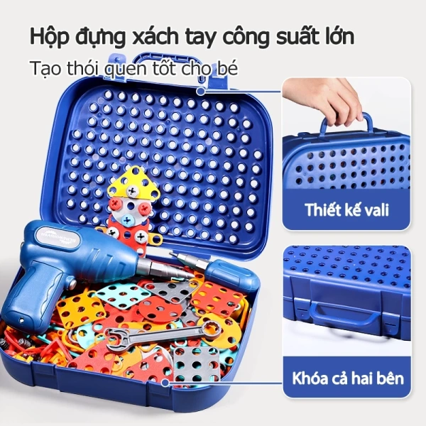 Khi mua “Bộ đồ chơi ốc vít, hộp dụng cụ sửa chữa có thể tháo rời dành cho trẻ em”, các bậc cha mẹ không chỉ đang đầu tư vào một món đồ chơi mà còn đang mua một “công cụ giáo dục” thực sự, giúp trẻ học được các kỹ năng cơ bản của một kỹ sư hoặc thợ sửa chữa. (Ảnh 5)