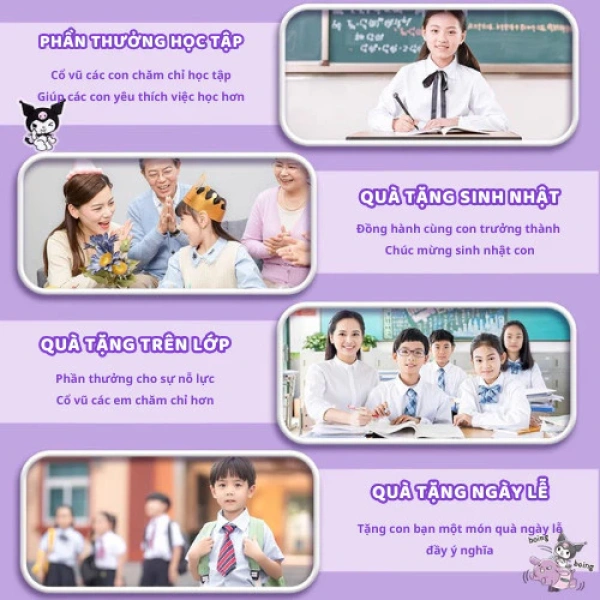 Từ bảng so sánh, có thể thấy rằng đồ dùng học tập hoạt hình không chỉ mang lại yếu tố thẩm mỹ mà còn có thể đáp ứng được những yêu cầu chức năng nếu được thiết kế đúng chuẩn. (Ảnh 5)