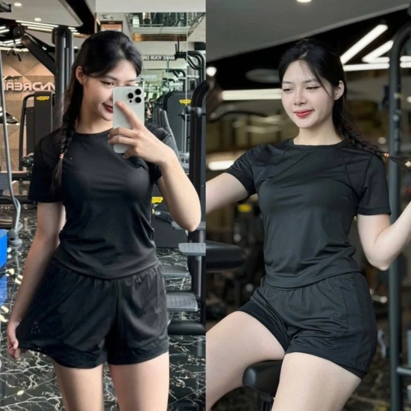 Áo bra trong bộ NG10 được trang bị lưới lưới lưới (mesh) phía trước, giúp khu vực bụng “thở” tốt hơn khi thực hiện các động tác uốn cong, duỗi dài. (Ảnh 2)