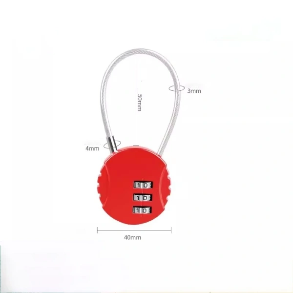 Khóa bảo vệ hành lý có vẻ đơn giản – chỉ cần gắn, đặt số và xong. (Ảnh 2) Khóa bảo vệ hành lý có vẻ đơn giản – chỉ cần gắn, đặt số và xong. (Ảnh 2)