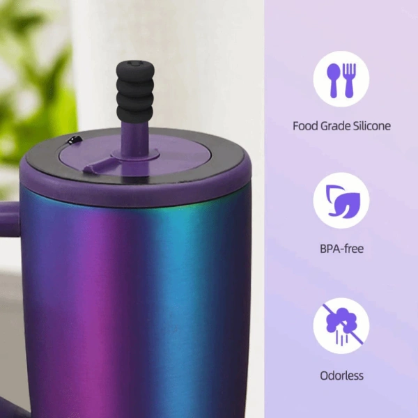 Tấm silicone được làm đầy màu sắc không chỉ giúp người dùng dễ nhận biết mà còn tạo ra một lớp “khí hậu” giữa ống hút và môi trường bên ngoài. (Ảnh 4) Tấm silicone được làm đầy màu sắc không chỉ giúp người dùng dễ nhận biết mà còn tạo ra một lớp “khí hậu” giữa ống hút và môi trường bên ngoài. (Ảnh 4)