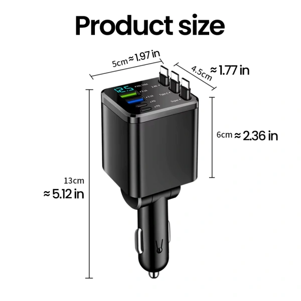 Với thiết kế chuẩn cắm 12V/24V, sản phẩm phù hợp hầu hết các mẫu ô tô, xe tải và cả SUV. (Ảnh 5) Với thiết kế chuẩn cắm 12V/24V, sản phẩm phù hợp hầu hết các mẫu ô tô, xe tải và cả SUV. (Ảnh 5)