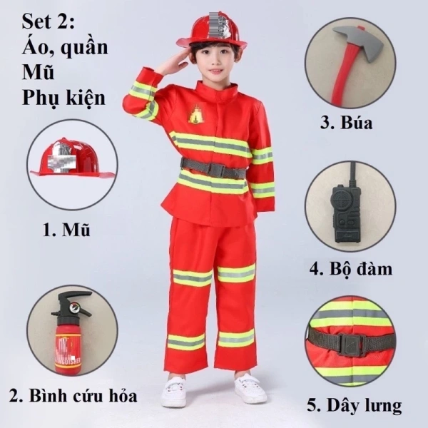 Bộ trang phục cứu hỏa trẻ em: khi chi tiết áo khoác gây khó chịu sau những giờ chơi. - Ảnh 1