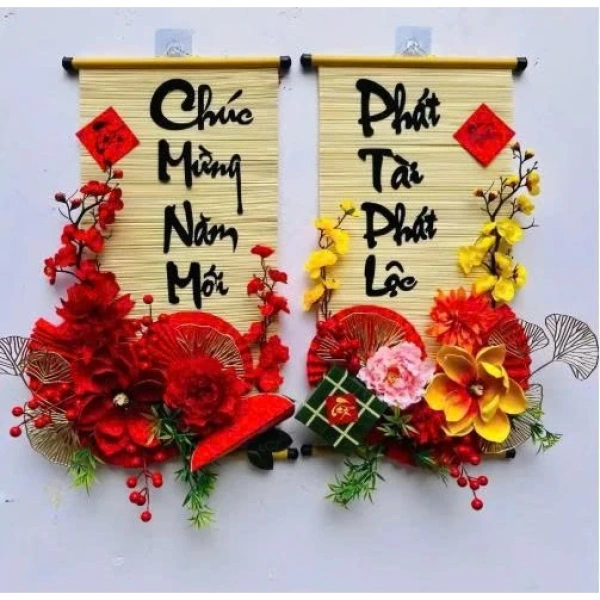 Một trong những câu hỏi thường gặp khi chuẩn bị trang trí Tết là: “Nên chọn vật liệu nào để vừa đẹp vừa bền?”. (Ảnh 3)