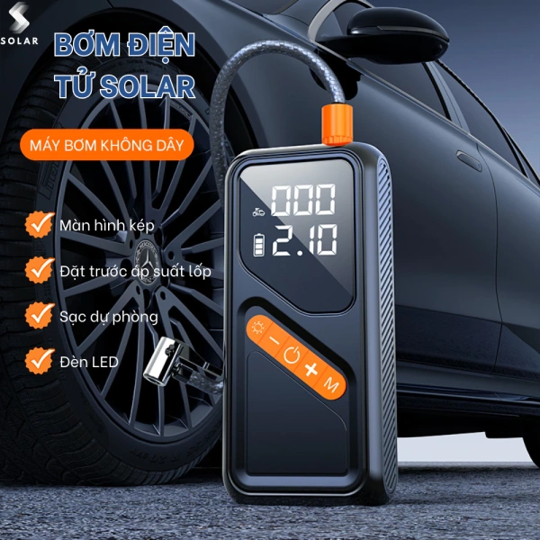 Đèn LED tích hợp trên bơm lốp không chỉ là một chi tiết “đẹp mắt” mà còn là một công cụ thực tiễn trong các trường hợp không có ánh sáng đủ. (Ảnh 2)