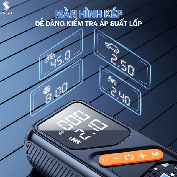 Trong danh mục các sản phẩm hiện nay, Bơm lốp ô tô SOLAR HR012 đáp ứng hầu hết những tiêu chí này. (Ảnh 4)