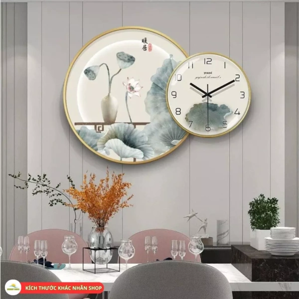 Bức tranh đồng hồ phong thủy trang trí phòng khách: Cân bằng năng lượng và tạo bất ngờ trong không gian - Ảnh 4