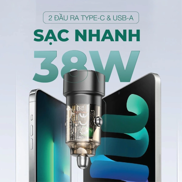 Cách một tẩu sạc nhanh 2 cổng 38W cho ô tô thực tế kéo dài hành trình mà nhiều tài xế chưa nhận ra - Ảnh 3