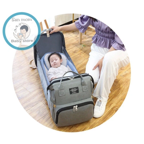 Sản phẩm Balo Bỉm Sữa Cho Mẹ Và Bé 2in1, 3 Lớp Lót Cách Nhiệt Đựng Bình Sữa mang đến giải pháp vừa thời trang, vừa tiện lợi. (Ảnh 4)