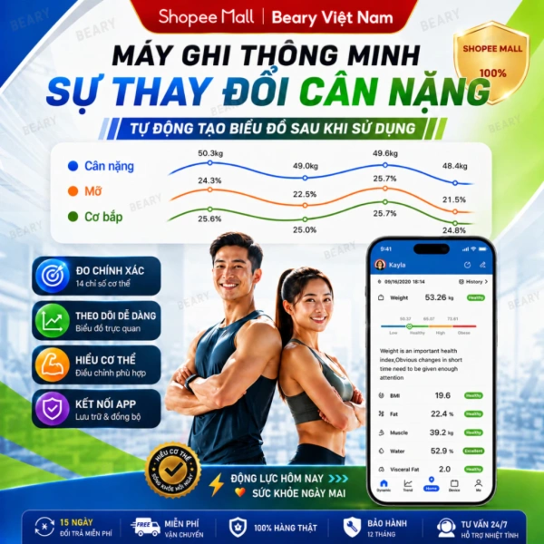 Một chiếc cân điện tử truyền thống chỉ cung cấp con số cân nặng và có thể dao động vài trăm gram sau mỗi lần sử dụng. (Ảnh 2) Một chiếc cân điện tử truyền thống chỉ cung cấp con số cân nặng và có thể dao động vài trăm gram sau mỗi lần sử dụng. (Ảnh 2)