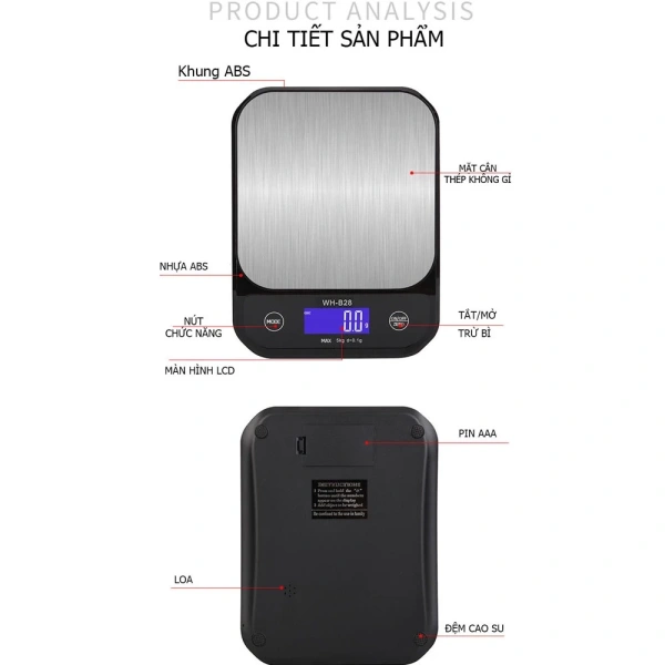 Cân điện tử chịu nước, pin sạc lại có thực sự cần thiết cho việc cân nấu hàng ngày? - Ảnh 3 Cân điện tử chịu nước, pin sạc lại có thực sự cần thiết cho việc cân nấu hàng ngày? - Ảnh 3