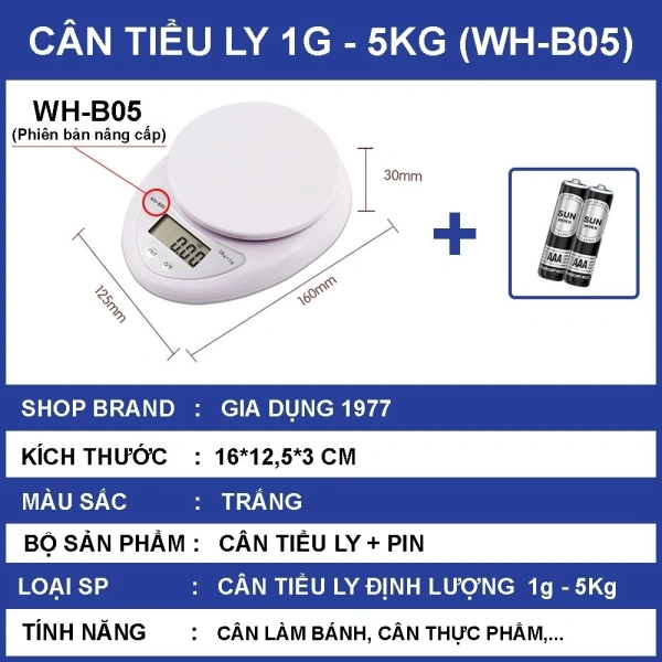 Một trong những sản phẩm được ưa chuộng hiện nay là Cân tiểu ly điện tử nhà bếp cao cấp định lượng 1 g – 10 kg. (Ảnh 3) Một trong những sản phẩm được ưa chuộng hiện nay là Cân tiểu ly điện tử nhà bếp cao cấp định lượng 1 g – 10 kg. (Ảnh 3)