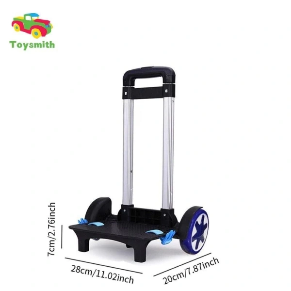 Xe đẩy ba lô thường có khung gắn liền với bánh xe, tay cầm và một khu vực để đựng đồ. (Ảnh 2)
