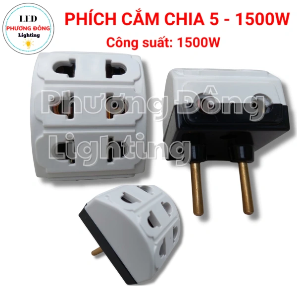 Cân nhắc tổng công suất khi lắp ổ cắm đa năng 1 chia 5 chịu tải 1500W để tránh quá tải bất ngờ - Ảnh 1 Cân nhắc tổng công suất khi lắp ổ cắm đa năng 1 chia 5 chịu tải 1500W để tránh quá tải bất ngờ - Ảnh 1
