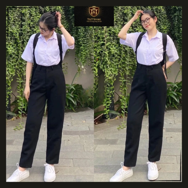 Quần baggy vốn được biết đến với đường cắt rộng rãi, “không ép” vào cơ thể nhưng không đồng nghĩa với việc thiếu phong cách. (Ảnh 2) Quần baggy vốn được biết đến với đường cắt rộng rãi, “không ép” vào cơ thể nhưng không đồng nghĩa với việc thiếu phong cách. (Ảnh 2)