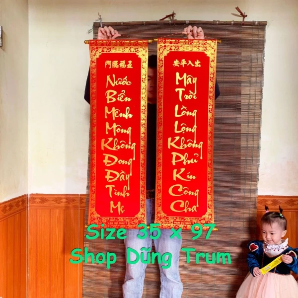 Câu đối đỏ kích thước chuẩn 79‑97 cm mang bất ngờ cho không gian trang trí Tết: cảm giác may mắn bất ngờ xuất hiện - Ảnh 5 Câu đối đỏ kích thước chuẩn 79‑97 cm mang bất ngờ cho không gian trang trí Tết: cảm giác may mắn bất ngờ xuất hiện - Ảnh 5