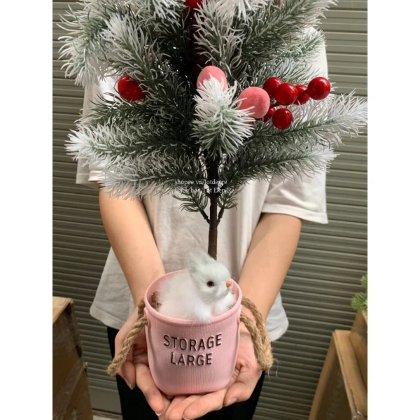 Cây thông mini để bàn: Khi chi tiết nhỏ bất ngờ thay đổi không khí Noel trong góc làm việc - Ảnh 4 Cây thông mini để bàn: Khi chi tiết nhỏ bất ngờ thay đổi không khí Noel trong góc làm việc - Ảnh 4