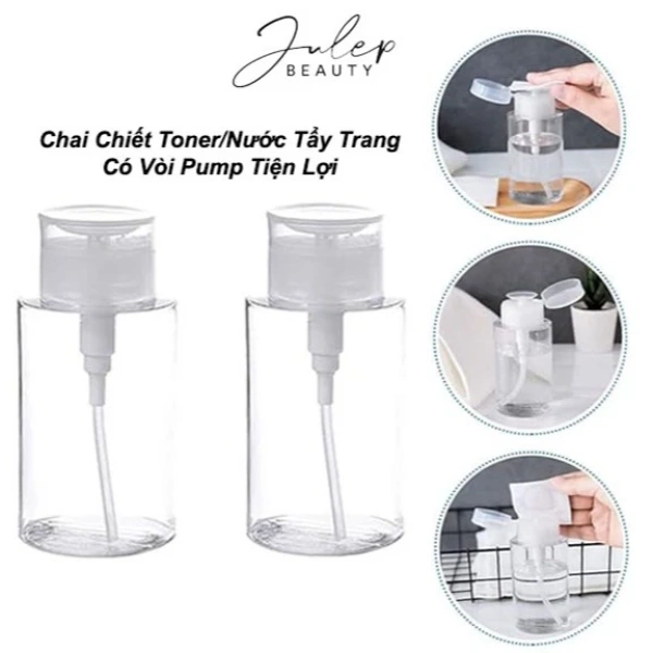 Chai chiết nước tẩy trang có vòi pump: Khi tiện lợi lại mang đến những bất ngờ không ngờ tới - Ảnh 1 Chai chiết nước tẩy trang có vòi pump: Khi tiện lợi lại mang đến những bất ngờ không ngờ tới - Ảnh 1