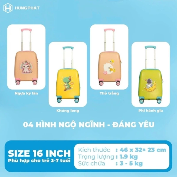 Trong thị trường hiện nay, một trong những sản phẩm đáp ứng đầy đủ các tiêu chí trên là vali kéo nhựa HÙNG PHÁT PIKA 876. (Ảnh 4)