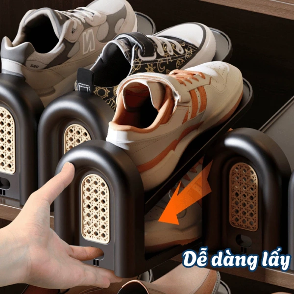 Chi tiết điều chỉnh chiều cao trên giá để giày khiến không gian sống không còn bừa bộn như mong đợi - Ảnh 5 Chi tiết điều chỉnh chiều cao trên giá để giày khiến không gian sống không còn bừa bộn như mong đợi - Ảnh 5