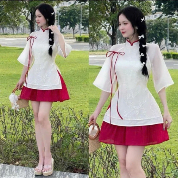 Một ví dụ thực tế minh họa cho những tiêu chí trên là Set Váy Lam Nhẹ Nhàng Đi Chơi Tết – Dễ Phối, Dễ Mặc hiện đang được bán trên TripMap Marketplace. (Ảnh 4) Một ví dụ thực tế minh họa cho những tiêu chí trên là Set Váy Lam Nhẹ Nhàng Đi Chơi Tết – Dễ Phối, Dễ Mặc hiện đang được bán trên TripMap Marketplace. (Ảnh 4)