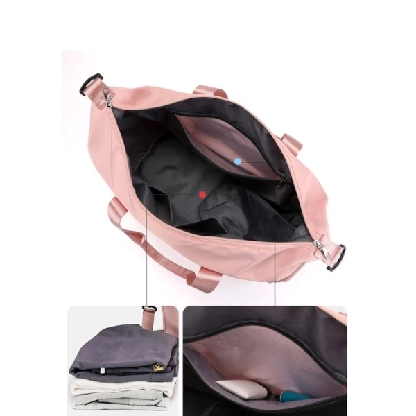 Một túi du lịch vải chống thấm phối da thời trang với ngăn đựng giày dây đeo chéo chắc chắn, như sản phẩm được đề cập ở phần dưới, đáp ứng tốt các tiêu chí này, phù hợp cho cả môi trường du lịch mưa gió và các hoạt động thể thao. (Ảnh 2) Một túi du lịch vải chống thấm phối da thời trang với ngăn đựng giày dây đeo chéo chắc chắn, như sản phẩm được đề cập ở phần dưới, đáp ứng tốt các tiêu chí này, phù hợp cho cả môi trường du lịch mưa gió và các hoạt động thể thao. (Ảnh 2)