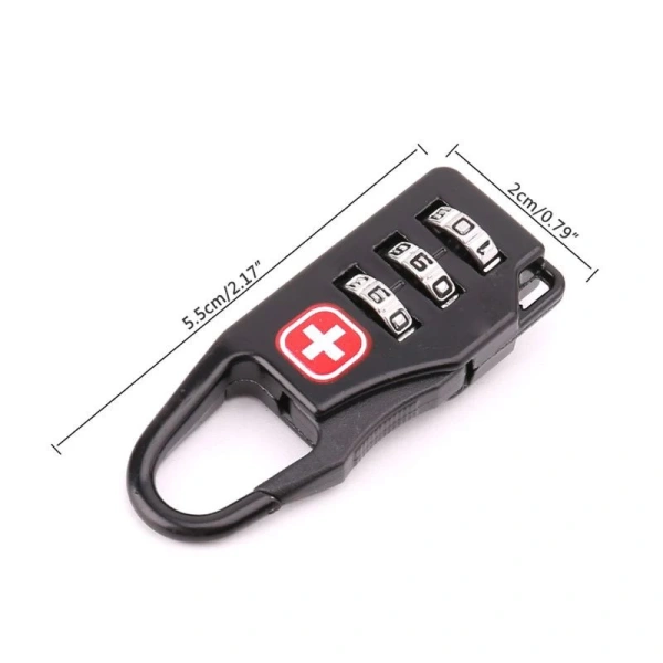 Trong số các mẫu đã nêu, ổ khóa hành lý du lịch kiểu mật mã chữ số an toàn mini trang trí biểu tượng chữ thập Thụy Sĩ nổi bật nhờ thiết kế vừa thời trang vừa chắc chắn. (Ảnh 4)