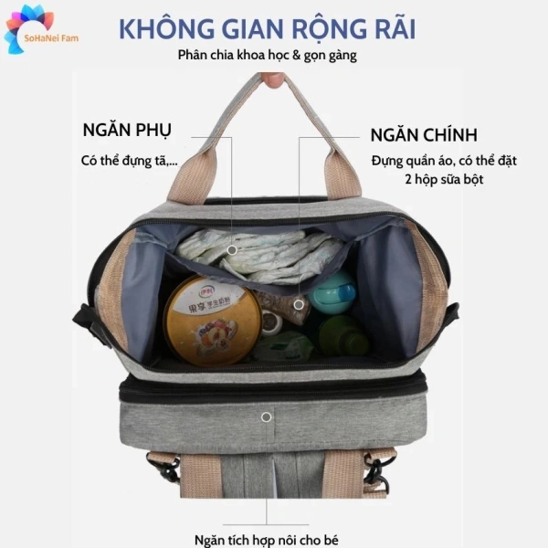 Với dây đai ổn định, cảm giác mang sẽ nhẹ nhàng hơn, giảm nguy cơ gây đau lưng hay căng thẳng khi di chuyển dài ngày. (Ảnh 4)