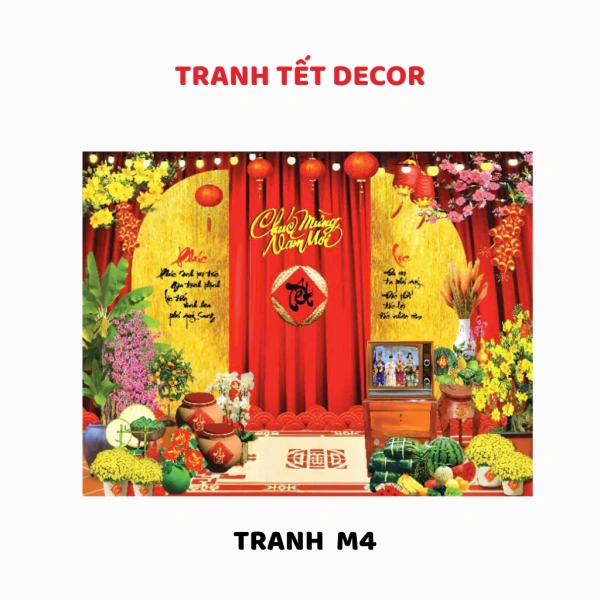 Kích thước của tranh nền Tết là yếu tố quyết định mức độ “độc lập” hay “bảo trợ” mà nó mang lại cho không gian. (Ảnh 2) Kích thước của tranh nền Tết là yếu tố quyết định mức độ “độc lập” hay “bảo trợ” mà nó mang lại cho không gian. (Ảnh 2)