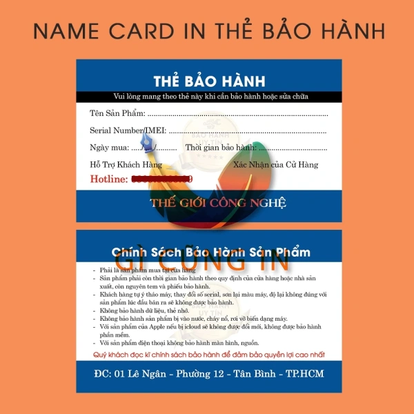 Thẻ bảo hành thường được thiết kế để dán vào vị trí dễ thấy trên máy (như gờ máy, mặt sau hoặc trong ngăn pin). (Ảnh 3) Thẻ bảo hành thường được thiết kế để dán vào vị trí dễ thấy trên máy (như gờ máy, mặt sau hoặc trong ngăn pin). (Ảnh 3)