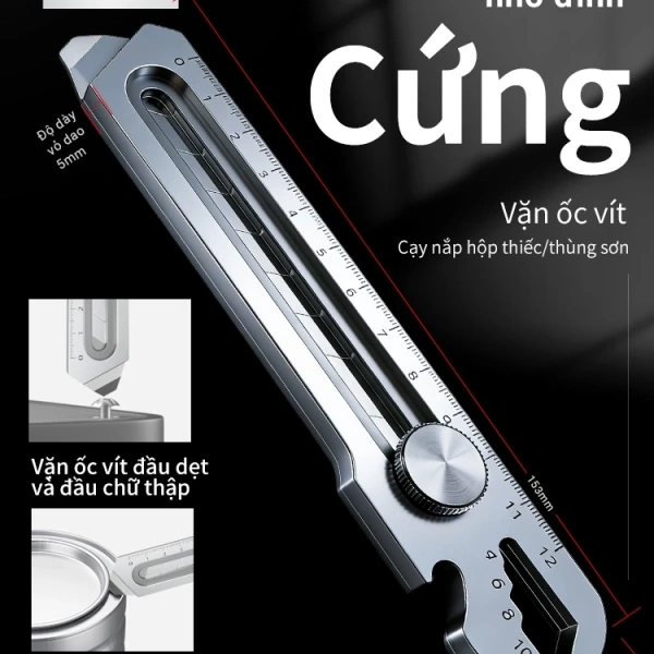So với các mẫu dao đa năng giá rẻ, dao ConicalHat được trang bị núm lò xo nâng cấp tạo lực khóa mạnh mẽ hơn. (Ảnh 2)
