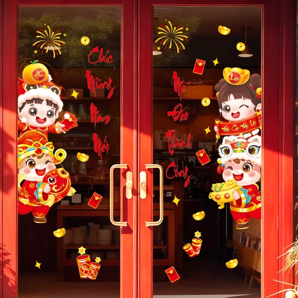 Chiếc decal Tết dán cửa kính làm sáng không gian, nhưng vị trí sai có thể khiến màu trượt nhanh - Ảnh 1 Chiếc decal Tết dán cửa kính làm sáng không gian, nhưng vị trí sai có thể khiến màu trượt nhanh - Ảnh 1