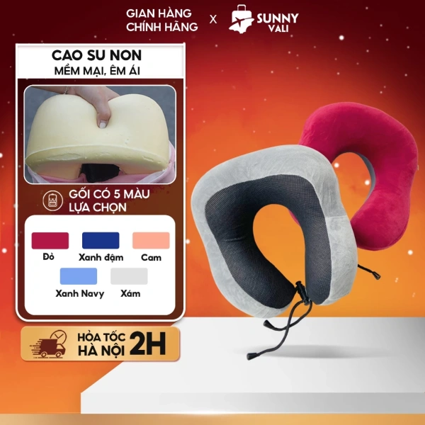 Chiếc gối cổ cao su non dạng vuông bất ngờ giảm căng thẳng cổ sau mỗi hành trình dài và giờ làm văn phòng - Ảnh 1