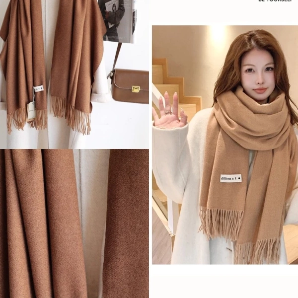 Cashmere: Được lấy từ lông dê cashmere, sợi rất mềm, nhẹ và giữ ấm tốt nhờ cấu trúc sợi tự nhiên có không gian khí liền trong. (Ảnh 3)